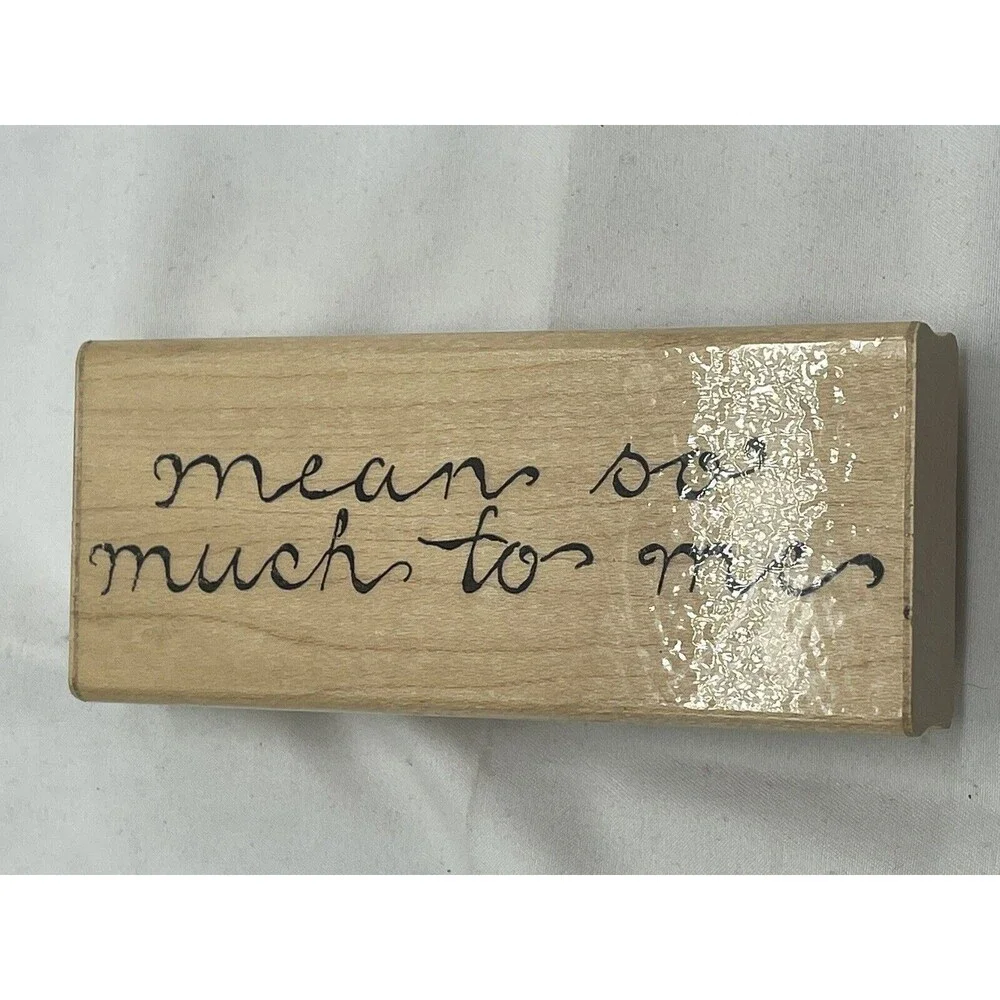 Stampin Up! wood rubber